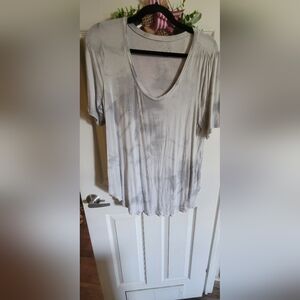 Maurices 24/7 shirt white and gray size Large